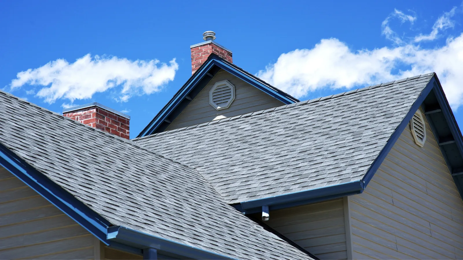 Newly built Tulsa home with a new roof