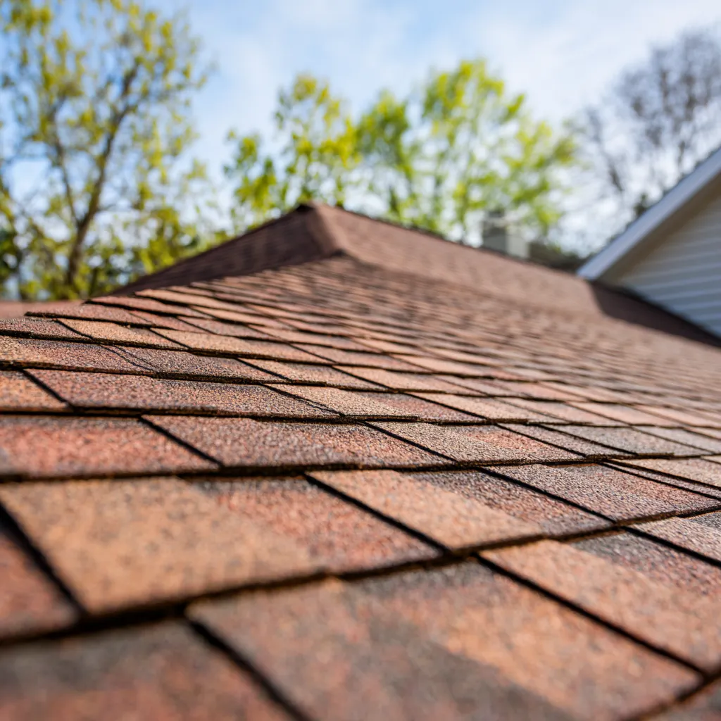 Newly built Tulsa home with a new roof
