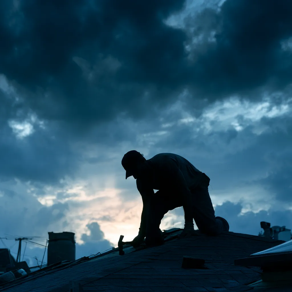 Storm and hail damage roof inspection in Tulsa